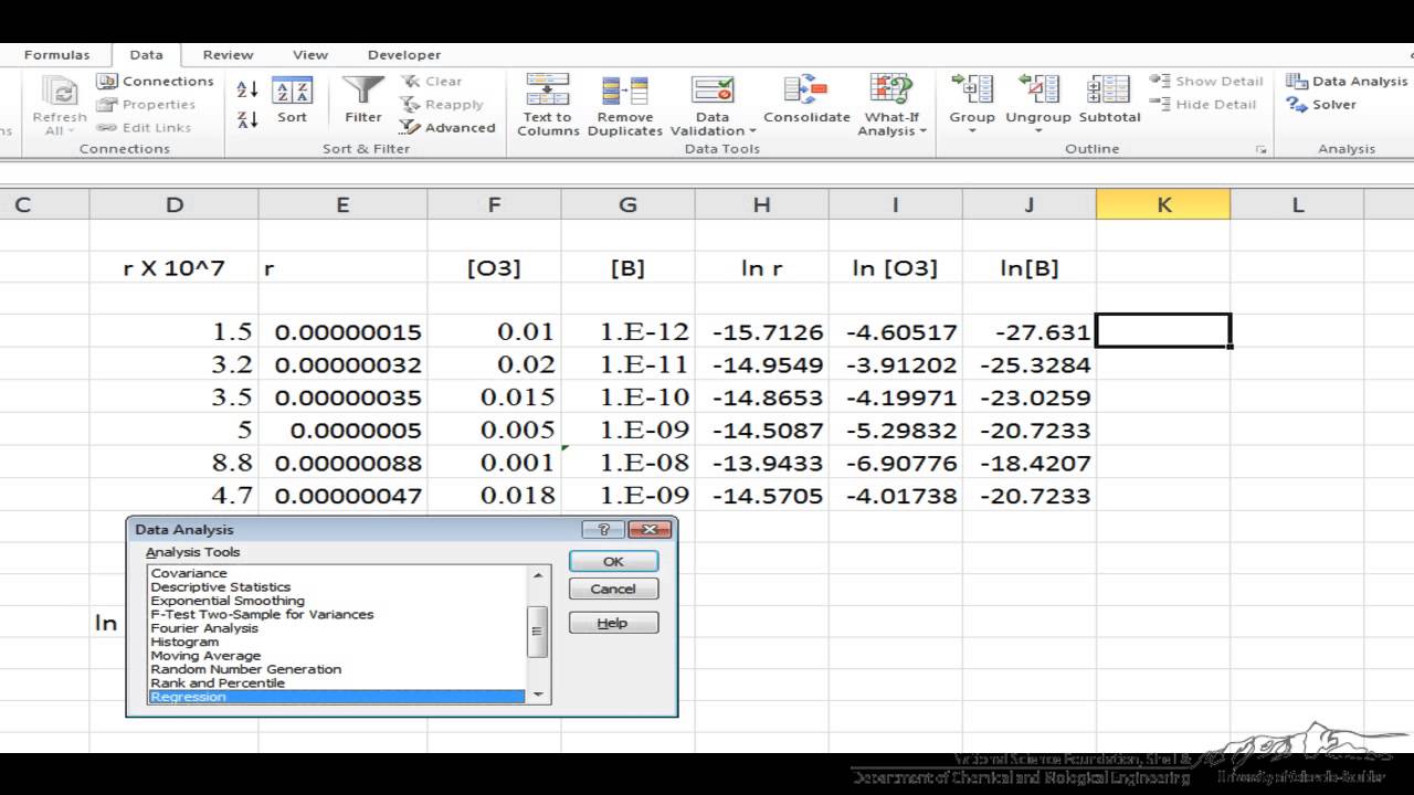 multiple linear regression excel for mac 2011